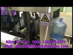 1000 बीपीएच गैलन पानी उत्पादन मशीन ऑटो फिल्म रैपिंग के साथ