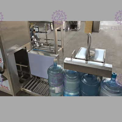 स्वचालित 5 मिमी स्तर 120BPH गैलन फिलिंग लाइन पीएलसी नियंत्रण आपूर्तिकर्ता