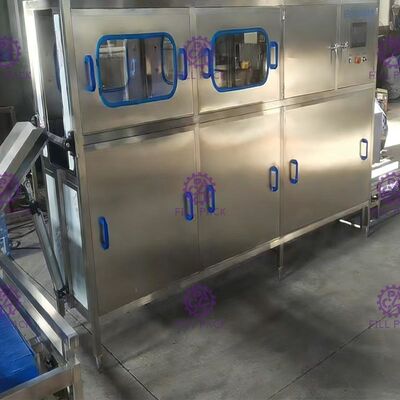 ऑटो लिफ्टिंग फीडिंग एसयूएस 304 120 बीपीएच गैलन फिलिंग लाइन आपूर्तिकर्ता