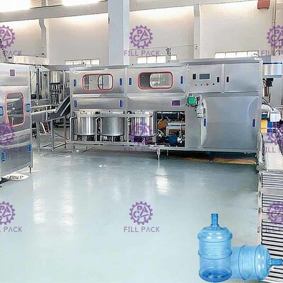 दो फिलिंग हेड्स 19 लीटर 300 बीपीएच गैलन वाटर प्लांट आपूर्तिकर्ता