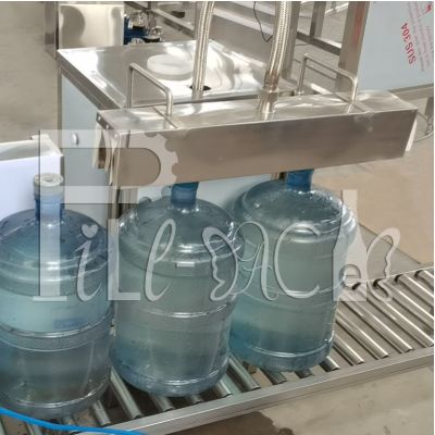 स्टेनलेस स्टील 304 पीवीसी 3 गैलन बोतल लेबल मशीन गर्दन भाप