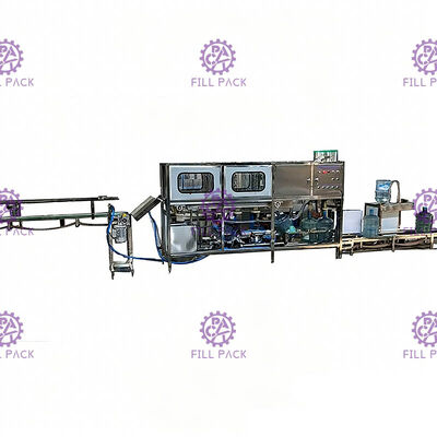 ऑटो लिफ्टिंग फीडिंग एसयूएस 304 120 बीपीएच गैलन फिलिंग लाइन