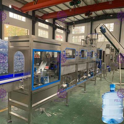 वन रोड 380v गैलन भरने की मशीन शुद्ध पानी धोने 200bph