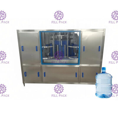 रोटरी 1800 * 1550 * 1750 मिमी 900BPH 5 गैलन बोतल वॉशर