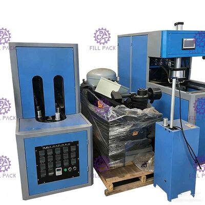 अर्ध स्वचालित पीईटी प्लास्टिक की बोतल 5 गैलन 20 लीटर ब्लो मोल्डिंग मशीन हैंडल के साथ