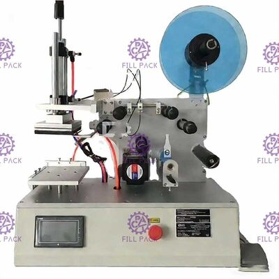 सेमी-ऑटोमैटिक स्क्वायर फ्लैट बोतल लेबलर जार सिंगल साइड या डबल साइड चिपकने वाला स्टिकर लेबलिंग मशीन उपकरण